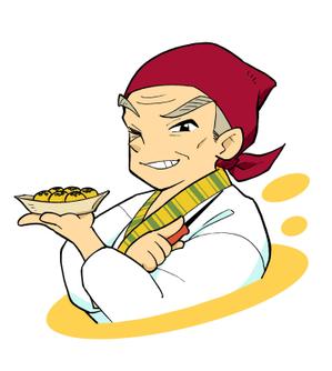 猫太マナ (necotamana_66)さんの【継続依頼有り】たこ専門ECサイトのキャラクター募集◆70年代スポーツ漫画風ガンコ職人キャラへの提案