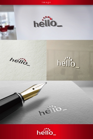 coco design (tomotin)さんの会社名「hello」のロゴへの提案