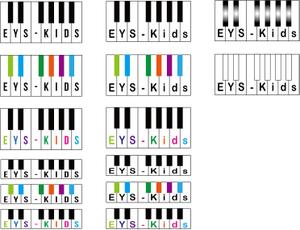 AT works (Almondtart)さんのEYS-Kids音楽教室のロゴへの提案