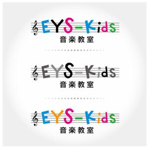 Q-Design (cats-eye)さんのEYS-Kids音楽教室のロゴへの提案