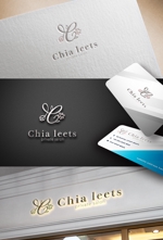楠本　大輔 (DA-design)さんの小顔矯正.ダイエット個人サロン｢Chia leets｣のロゴへの提案