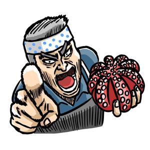yoxxxcy (yoxxxcy)さんの【継続依頼有り】たこ専門ECサイトのキャラクター募集◆70年代スポーツ漫画風ガンコ職人キャラへの提案