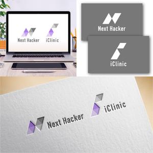 Hi-Design (hirokips)さんのIT企業「Next Hacker」、次世代クリニック「iClinic」のロゴ作成依頼への提案