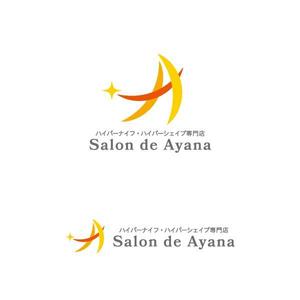 otanda (otanda)さんのハイパーナイフ・ハイパーシェイプ専門店　サロン　ド　アヤナ　の　ロゴへの提案