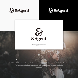design vero (VERO)さんの高級婚活サイト【&agent】のロゴへの提案