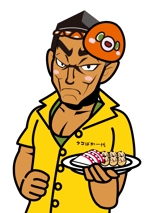 loveinko (loveinko)さんの【継続依頼有り】たこ専門ECサイトのキャラクター募集◆70年代スポーツ漫画風ガンコ職人キャラへの提案
