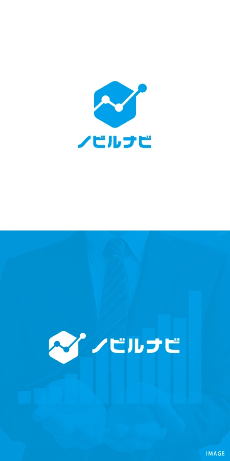 ol_z (ol_z)さんのKPI自動算出サービス「ノビルナビ」のロゴへの提案