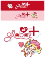なおふじ (naofuji)さんの国際結婚サポートチーム「 AIマッチング global+ 」サービスブランドのロゴへの提案