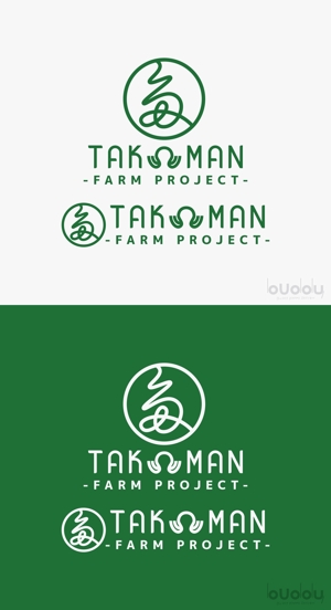 buddy knows design (kndworking_2016)さんの菓子店の「TAKOMAN　FARM　PROJECT」のロゴへの提案