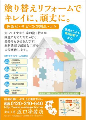 さんの地元の塗り替え専門店のチラシへの提案