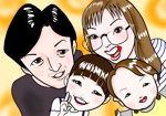 琳太郎 (rintarouogawa)さんの家族4人の似顔絵をお願いしますへの提案