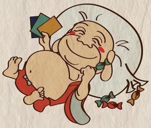 風雅 (fuga_canon)さんの駄菓子とトレーディングカードショップのキャラクター製作への提案