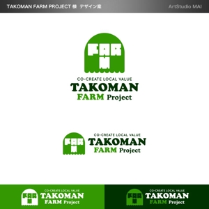 ArtStudio MAI (minami-mi-natz)さんの菓子店の「TAKOMAN　FARM　PROJECT」のロゴへの提案