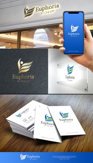 NJONESKYDWS (NJONES)さんの保険代理店業　「ユーフォリア」のロゴへの提案