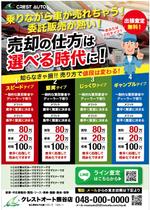 hanako (nishi1226)さんの自動車買取がメインで販売と整備などを含むチラシ製作依頼の仕事への提案