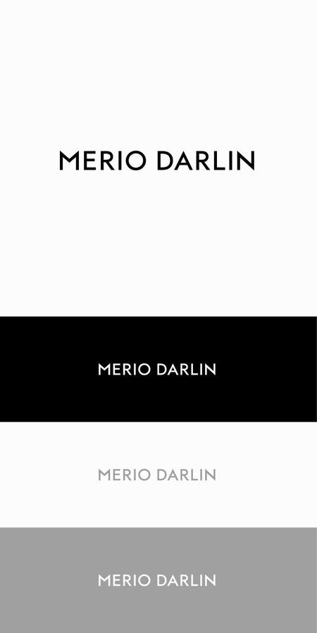 designdesign (designdesign)さんの新規アパレルブランド「MERIO　DARLIN」のロゴ作成依頼への提案