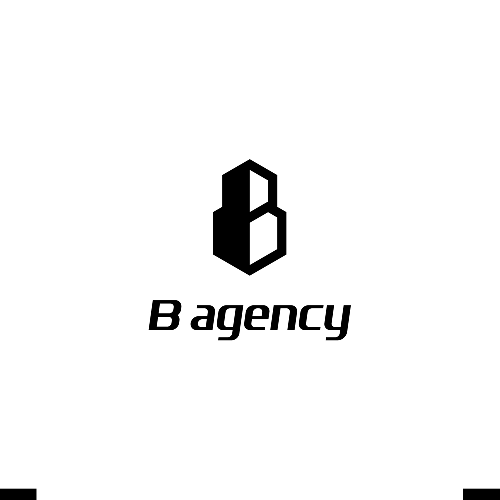 金属加工会社「B agency」のシンボルマーク・ロゴタイプのデザイン依頼