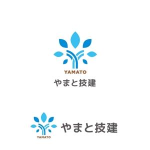 marutsuki (marutsuki)さんの水道工事、建築工事の「やまと技建」のロゴへの提案