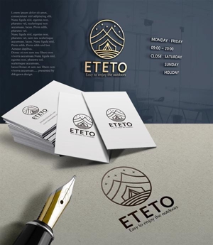 drkigawa (drkigawa)さんのアウトドアブランド「ETETO」のロゴへの提案