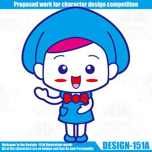 DESIGN-151A (non-wataboushi)さんの家事・掃除お手伝いサービス”クリンジェント”のキャラクターへの提案