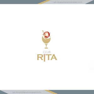 XL@グラフィック (ldz530607)さんのお酒を提供し女性が接客する夜のお店  （店名）CLUB RITAのロゴ作成への提案