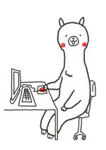 ｍｉｋａデザイン (mikadesign)さんのゆるいアルパカのキャラクターデザインへの提案