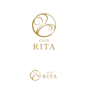 marutsuki (marutsuki)さんのお酒を提供し女性が接客する夜のお店  （店名）CLUB RITAのロゴ作成への提案