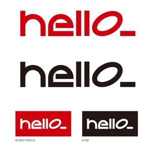 ヒューマンクリエーター (mediaya)さんの会社名「hello」のロゴへの提案