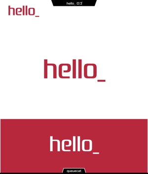 queuecat (queuecat)さんの会社名「hello」のロゴへの提案