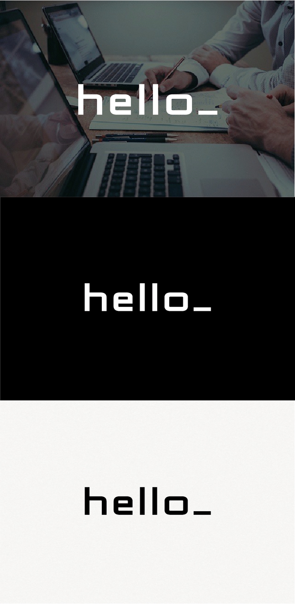 会社名「hello」のロゴ