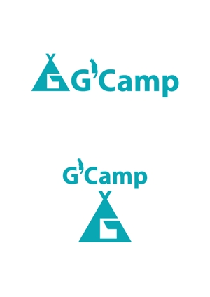 木目 (teraeri007)さんのキャンプ場予約サイト「G'Camp」のロゴへの提案