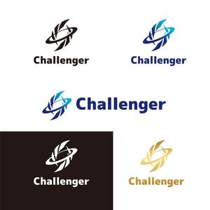 KOZ-DESIGN (saki8)さんの企業キャッチフレーズ「Challenger」ロゴへの提案