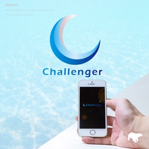 1-SENSE (tattsu0812)さんの企業キャッチフレーズ「Challenger」ロゴへの提案