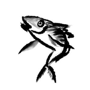 クマニコ (Kosukekuma1)さんの鯵（アジ）の筆で書いたイラスト制作への提案