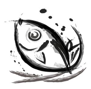 ちゃまも (cyamamo)さんの鯵（アジ）の筆で書いたイラスト制作への提案