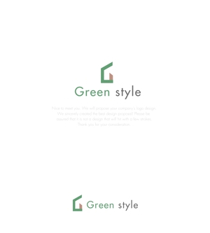 RYUNOHIGE (yamamoto19761029)さんのテレワークオフィス　「Green style」のロゴ制作への提案