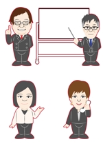 七星ユーリ (7boshi_yuri)さんの社員の似顔絵作成（HPに使用予定・４名分）への提案