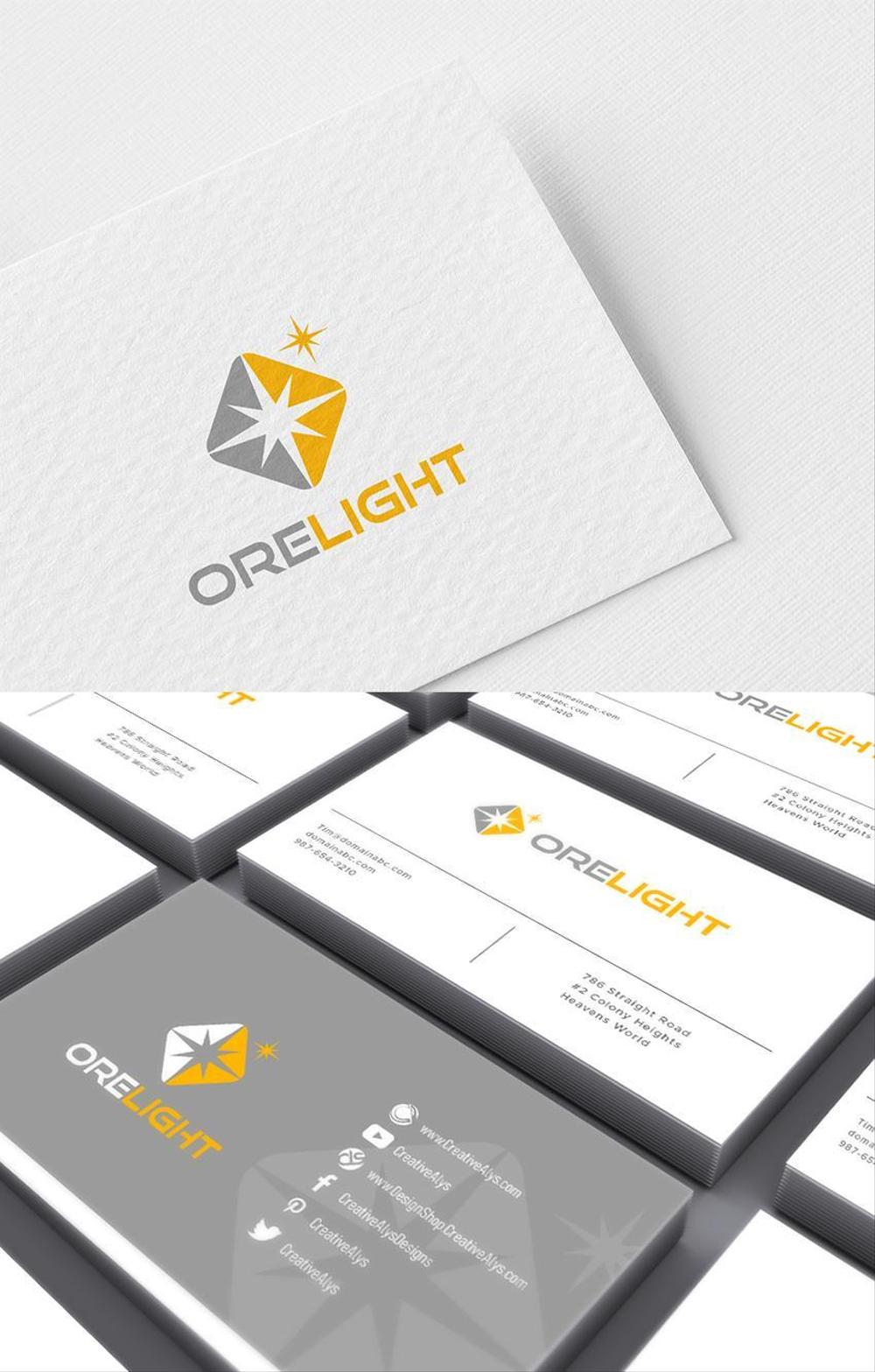 ゲーム開発会社「ORELIGHT」のロゴ