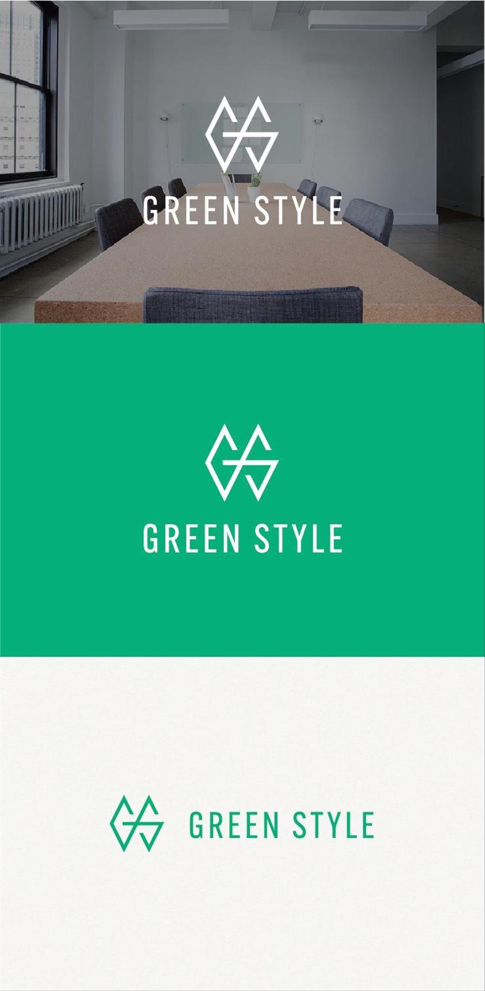 テレワークオフィス　「Green style」のロゴ制作