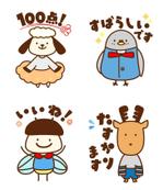 cu (seeyou4u)さんの【ヒツジとその仲間たち計4キャラクター】小学生向け教室のキャラクターLINEスタンプ作成への提案