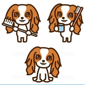 THE_watanabakery (the_watanabakery)さんの歯科医院のキャラクターデザイン「キャバリア犬」への提案