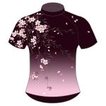 L_and_S (L_and_S)さんの自転車ジャージの和風デザイン（ベース）　花柄や扇　鶴などへの提案