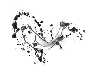 マツバラ　シゲタカ (daigoworks)さんの鯵（アジ）の筆で書いたイラスト制作への提案