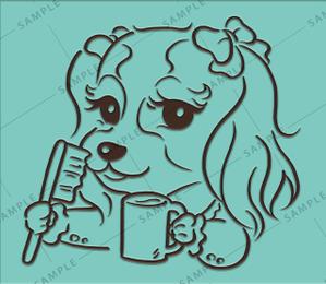 umi (umi_design)さんの歯科医院のキャラクターデザイン「キャバリア犬」への提案