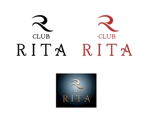 tukasagumiさんのお酒を提供し女性が接客する夜のお店  （店名）CLUB RITAのロゴ作成への提案