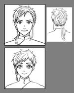 なな (anemoi)さんの漫画のキャラクターデザイン（ラフでの納品・頭部のみ２体）への提案