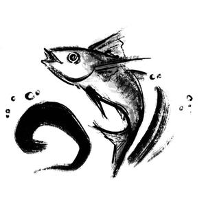 YH_works ()さんの鯵（アジ）の筆で書いたイラスト制作への提案