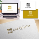 Hi-Design (hirokips)さんの自家焙煎珈琲とジェラートのお店　『caffelato』のロゴ、ロゴマークへの提案