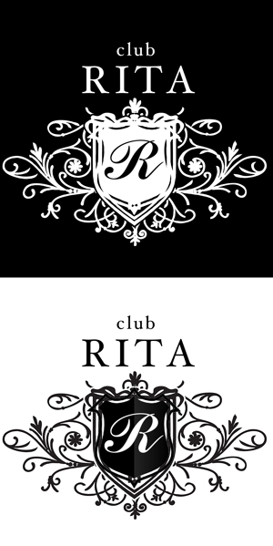 FURCRAEA.TOKYO (nobolu_technicalart)さんのお酒を提供し女性が接客する夜のお店  （店名）CLUB RITAのロゴ作成への提案