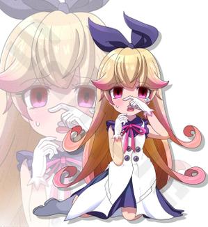 あいきゅう ()さんの鼻が痒くて人差し指で鼻の下を強く擦る少女の全身のイラスト制作への提案
